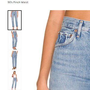 AGOLDE 90's Pinch Waist High Rise Straight Leg Jeans